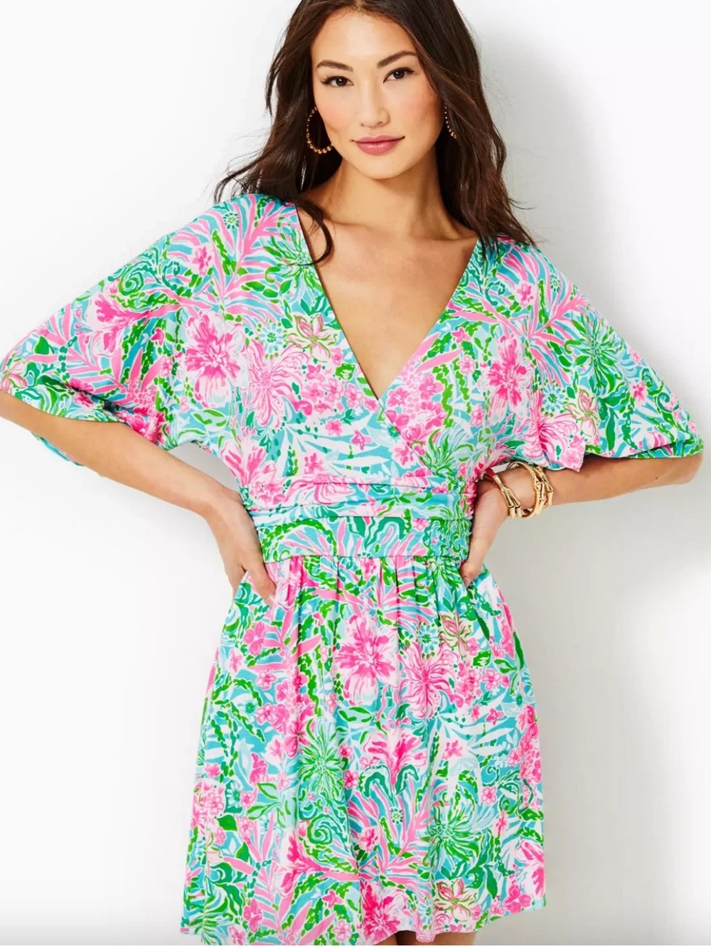 NWT Lilly Pulitzer Parigi Skort Romper Amalfi Blue Leaf It Wild Small S